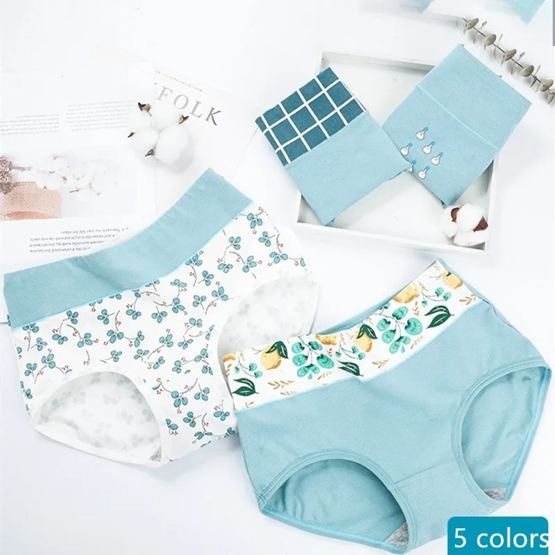 Трусы женские хлопковые с принтом манго большого размера 2020 | Женская одежда