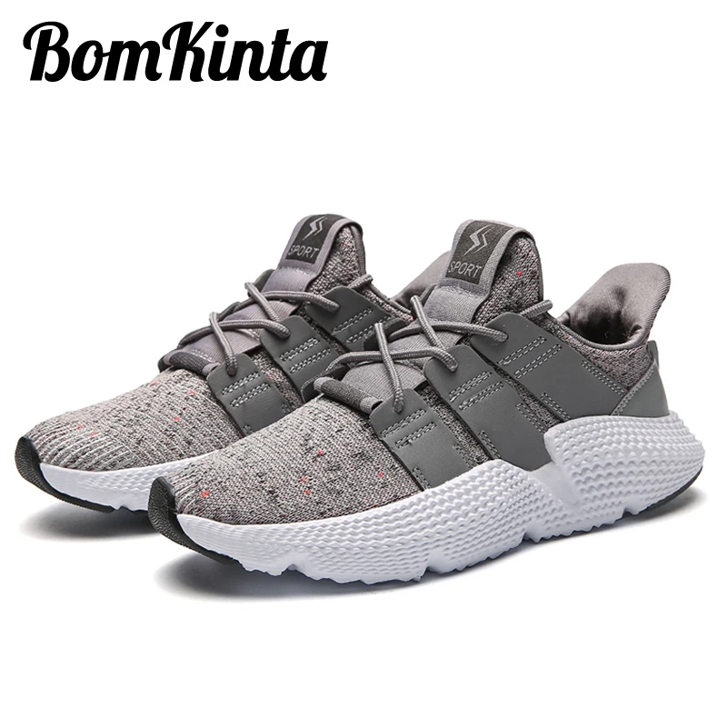 Кроссовки BomKinta мужские на шнуровке модная брендовая Повседневная Удобная Обувь