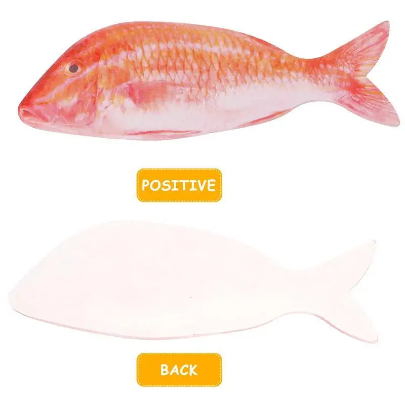

2Pcs Office Sticky Memo Pads Creative Fish Shaped Post-notes Cute Memo Stickers