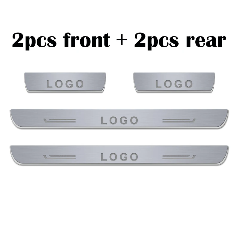 all 4pcs pattern3 Светодиодный порог для Toyota Land Cruiser 200, Накладка на порог педали, автомобильный светильник, аксессуары - Название цвета: all 4pcs pattern3