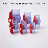 pvc transparency ball valve pvc ball valve coupler adapter water connector for garden irrigation system aquarium fish tank 1 pcs