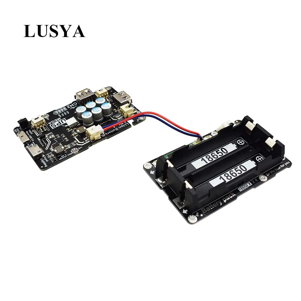 Lusya без батареи 2*18650 Raspberry Pi мобильное ИСПОЛЬЗОВАНИЕ энергии для 3B +/3B/2B поддержка