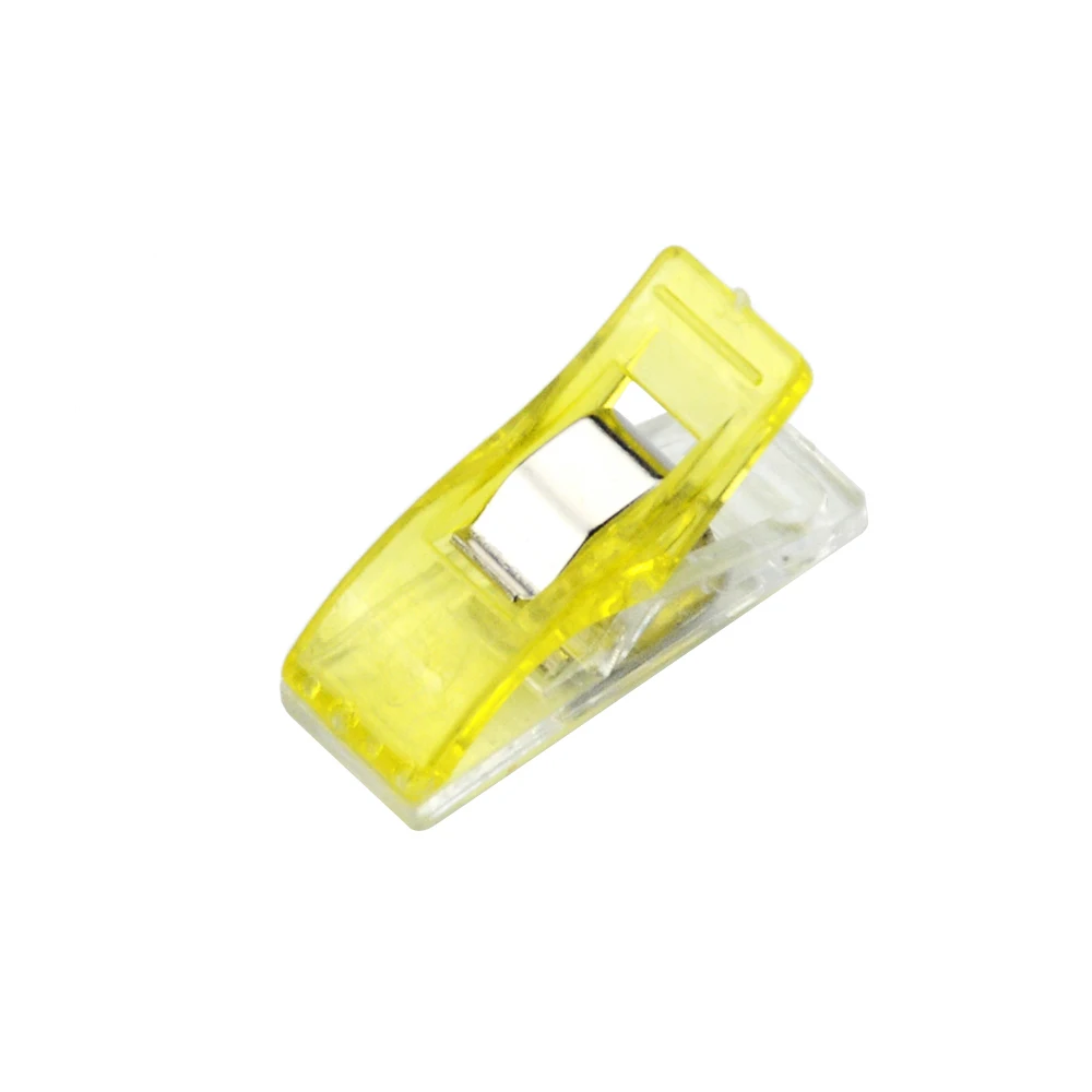 YELLOW 10 шт. чехол для ног разных цветов, пластиковые зажимы, окантовка шитье, инструменты для шитья, аксессуары для шитья, рукоделие, лоскутное шитье, зажим для шитья - Цвет: YELLOW