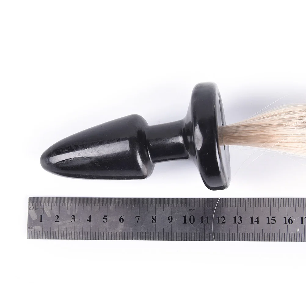 Экзотические аксессуары Анальная пробка анальная TPR настоящая лисий хвост