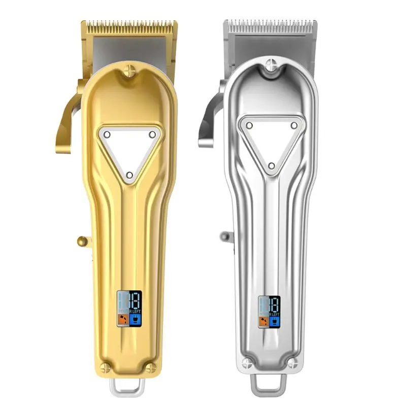 

Профессиональные электрические машинки для стрижки волос, аккумуляторные USB машинки для стрижки бороды для мужчин, ЖК-дисплей, Беспроводна...