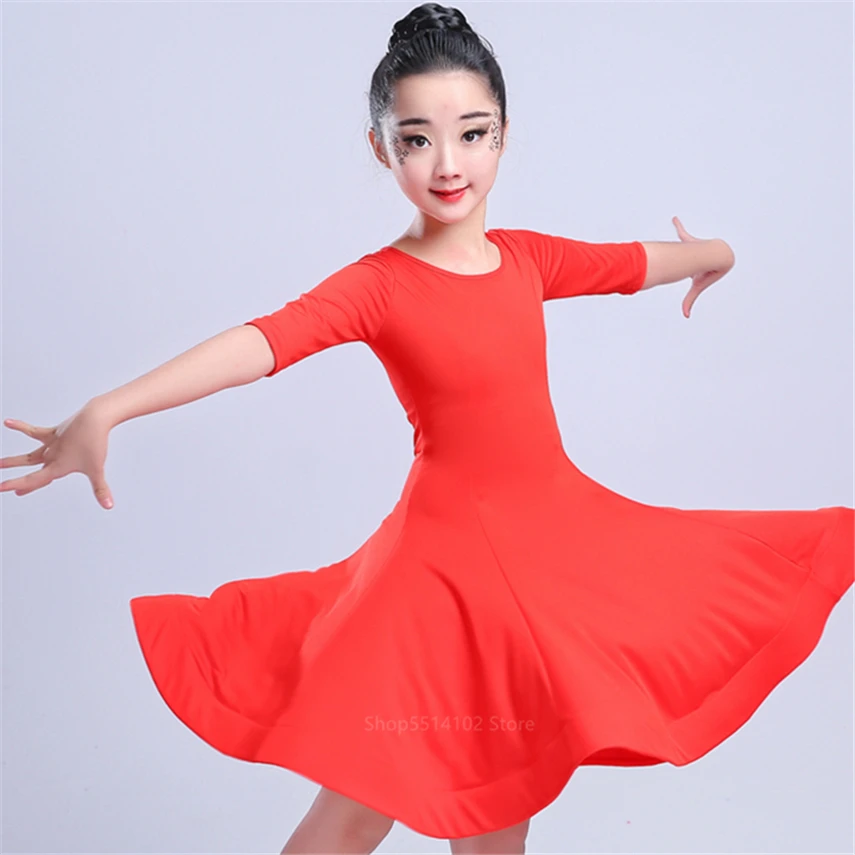 2020 костюмы для латиноамериканских танцев девочек современные детские платья