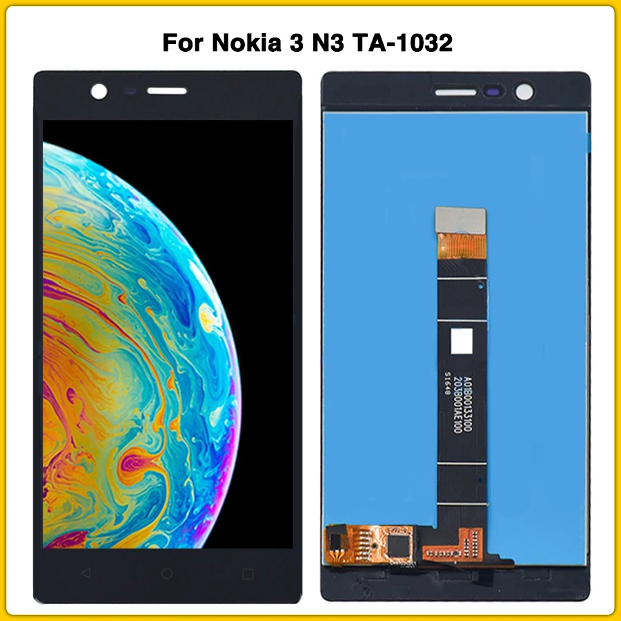 Новая ЖК-сенсорная панель для Nokia 3 N3 TA-1032 ЖК-дисплей Сенсорная Полная сборка