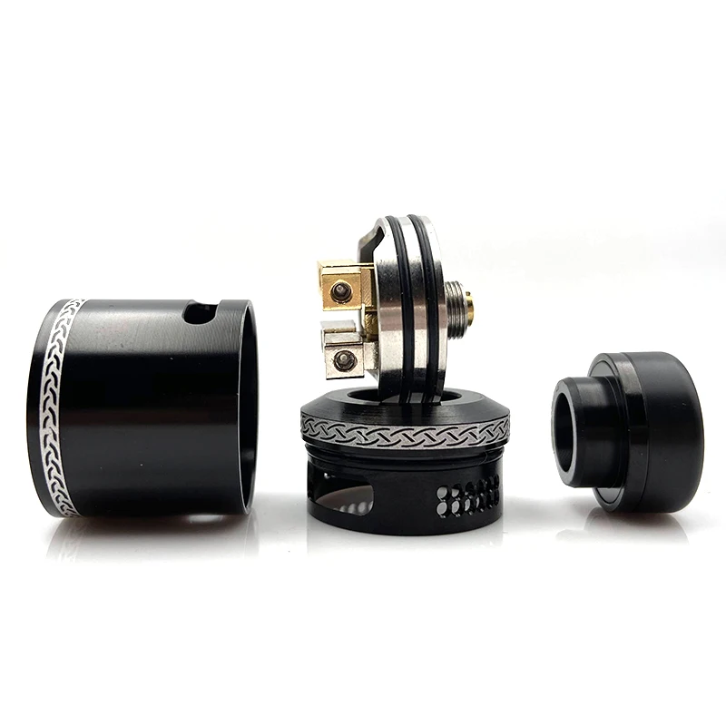 

RunVape Dead Rabbit V2 RDA Atomizer Tank 24mm Conical Top Cap BF Squonk Capable Fit 510 Electronic Cigarette Vape Box Mod