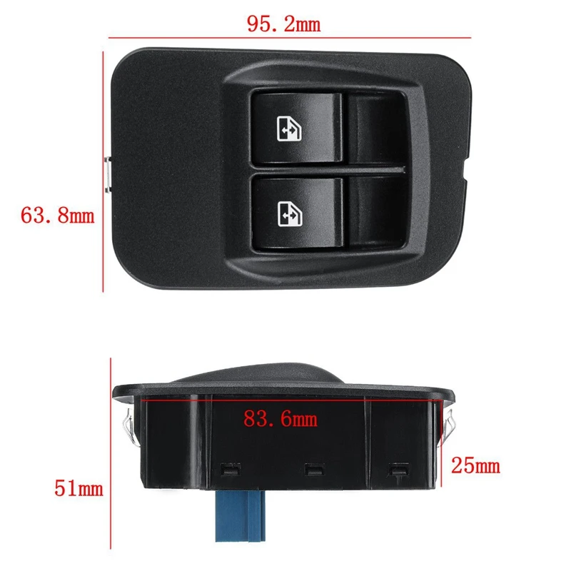 8-контактный Электрический переключатель стеклоподъемника для Peugeot Bipper 2008-2014