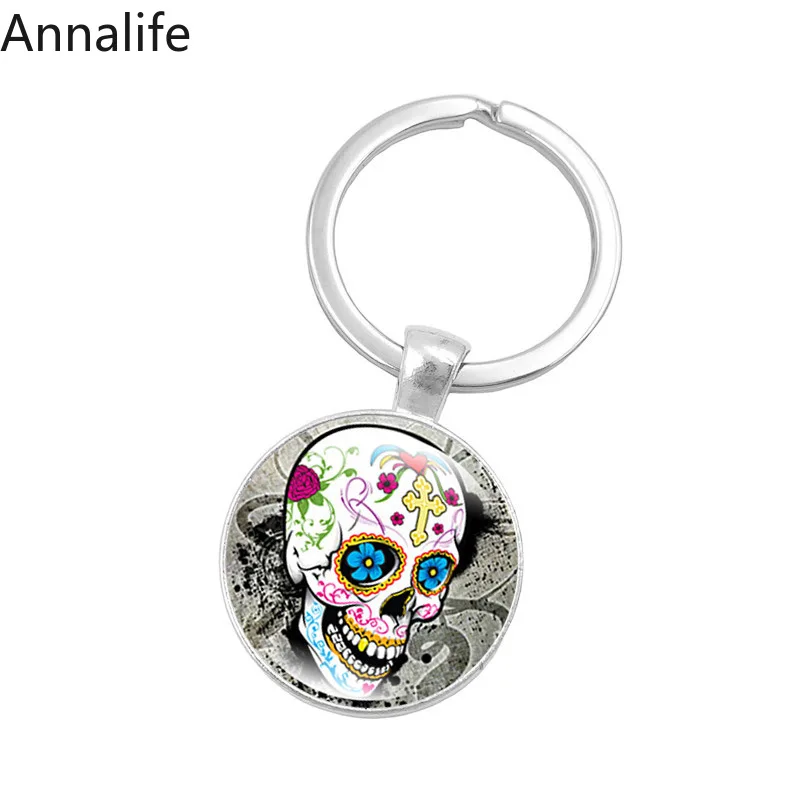 Новинка 2019 брелок с черепом из сахара мексиканское народное искусство