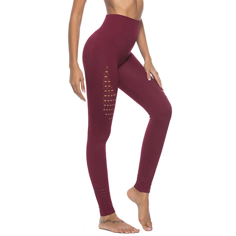 

Nice Pop 1 Pcs Women High Waist Seamless Pants Leggings Stretchy For Running Sports Pop 88