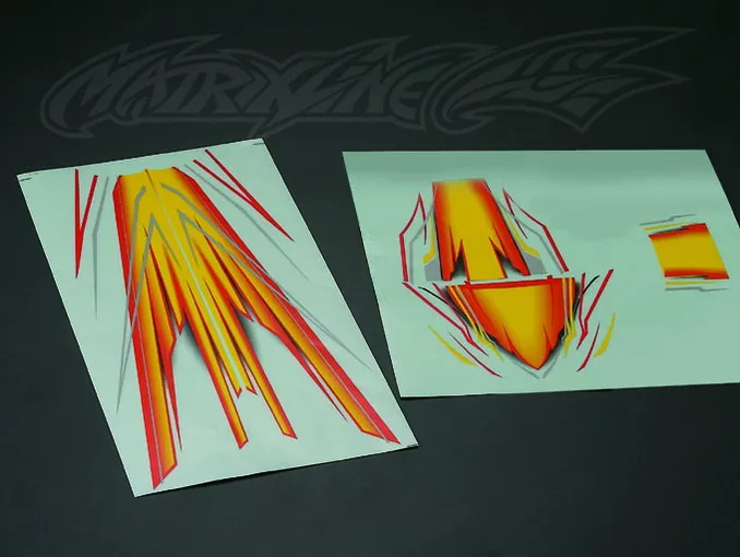 Mazda decal 6 1/10 RC автомобиль прозрачное тело 190 мм NNissan S13 S15 GTR34 35 180SX RX8 RX7 дрейф местности - Цвет: Mazda decal 6