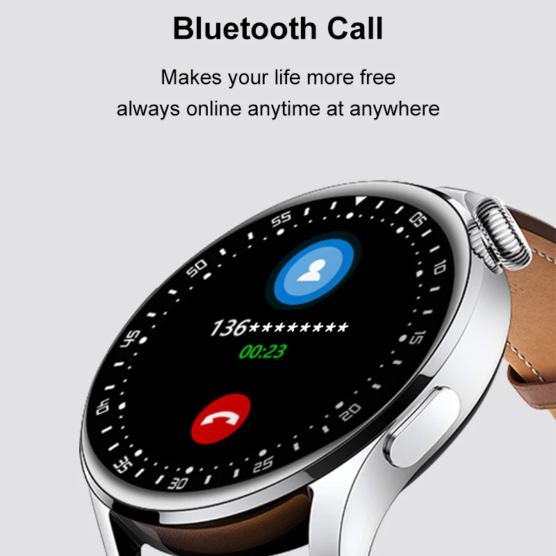 Мужские Смарт-часы с Bluetooth для звонков мужской спортивный фитнес-браслет