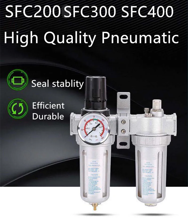 Air Filter Regulator Oil Water Separator Trap Filter Regulator Valve Automatic Drain