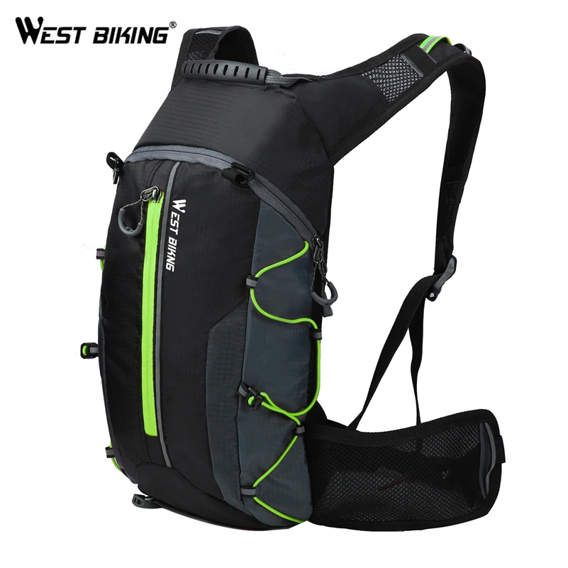 WEST BIKING, сумка для велосипеда, спортивный рюкзак, портативный, складной, для пешего туризма, для велосипеда, сумки для воды, Сверхлегкий, водонепроницаемый, 10л, мужской, велосипедный рюкзак