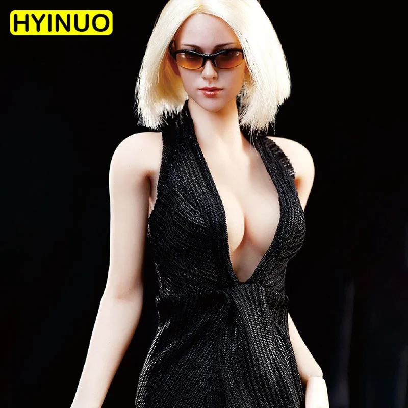 Женское платье с рисунком Монро 6 цветов модель 1/6 Scale F23 комплект женской