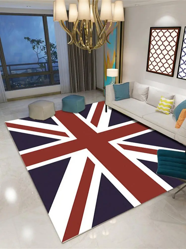 Британский ковер в виде флага мягкий из полиэфирного волокна нескользящий 3D