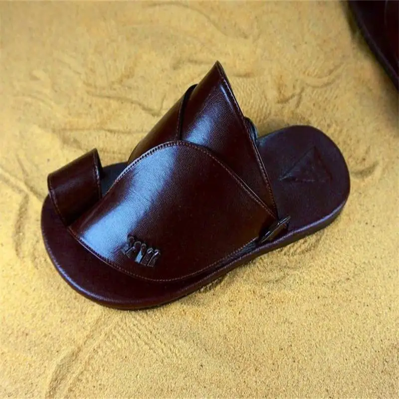 

Men's PU Shoes Spring Retro Classic Men's Casual Summer Slippers Men's Casual Shoes Brogue Shoes Luxury Sandals YX077