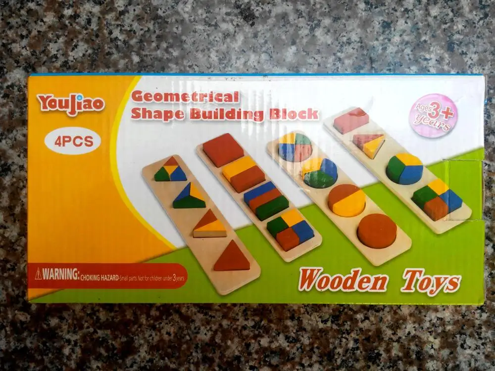 

Children Geometry Bisection Teaching AIDS Building Block Homeschool Supplies Educational Montessori Blocks Kids Wooden Toys Gift