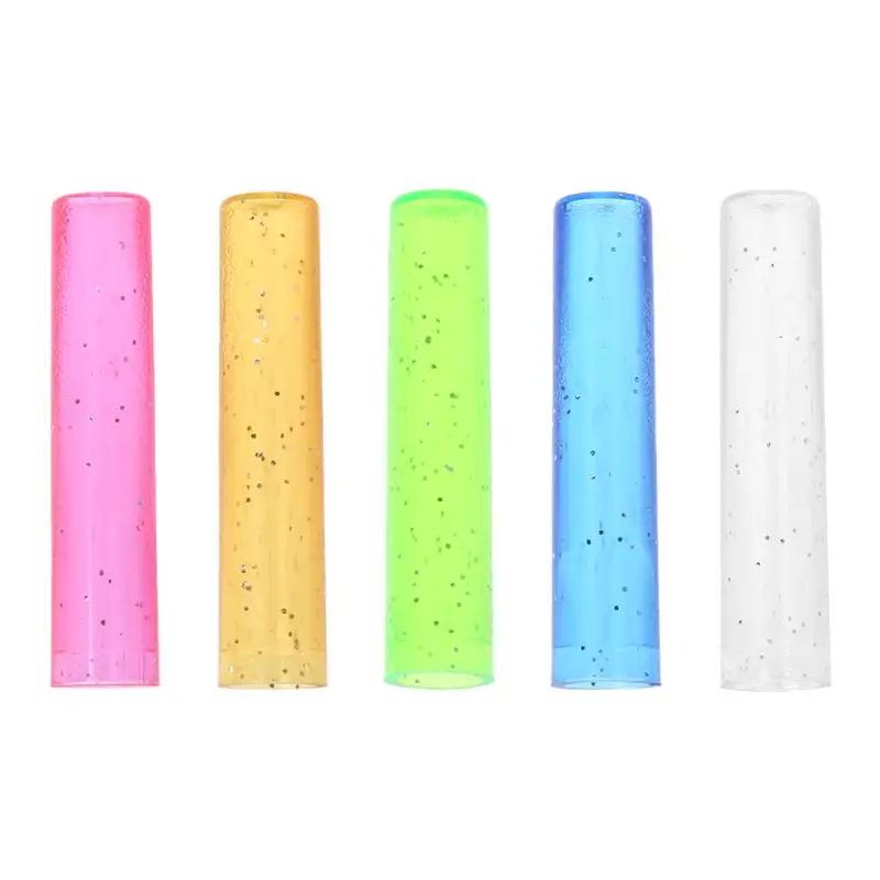 

6Pcs Cute Pencil Sleeve Cover Extender Plastic Protector School Supplies New