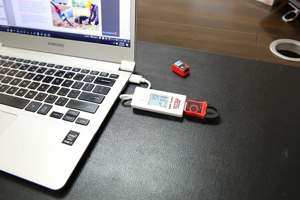 UNI-T UT658B UT658 тестер Вольтметр Амперметр цифровой ЖК-дисплей монитор напряжения измеритель тока Макс 9 в 3 а хранение данных USB тестер метров