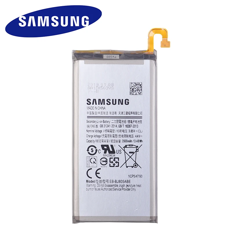 Батарея EB-BJ805ABE для samsung Galaxy A6 плюс A6+ SM-A605F A605G A6050 A605K A605FN A605GN 3500 мАч с инструментами
