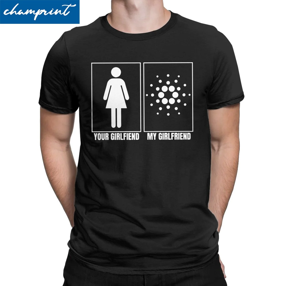 

Забавная хлопковая футболка для мужчин и женщин, принт с принтом Кардано, Ада и моя подруга, криптовалюты, криптовалюты, хороший подарок на д...