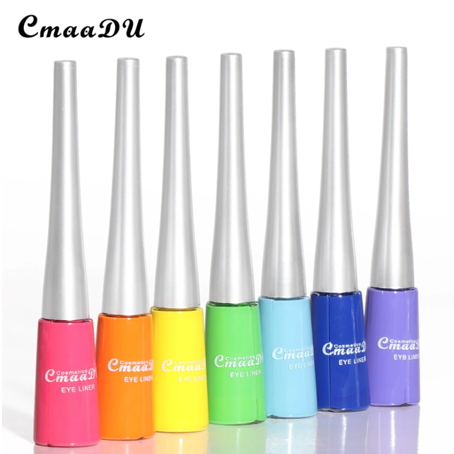 CmaaDu цветная неоновая матовая подводка для глаз быстросохнущая