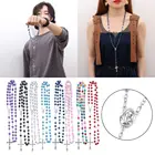 1 шт. Новый женский семейный набор, католическое ожерелье, четки, бусины, различные стили, крест, четки