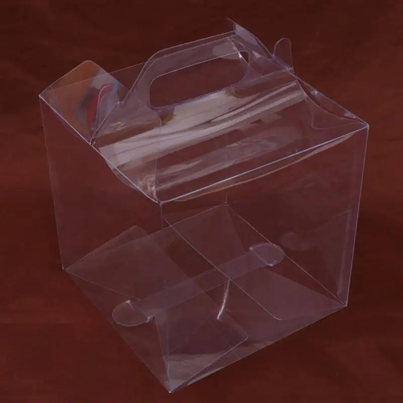 2 шт прозрачная коробка для торта пластиковая упаковки портативные упаковочные
