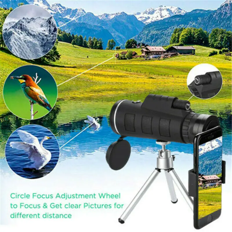 Монокулярный Starscope 40x60 HD камера для телефона зум объектив с держателем смартфона