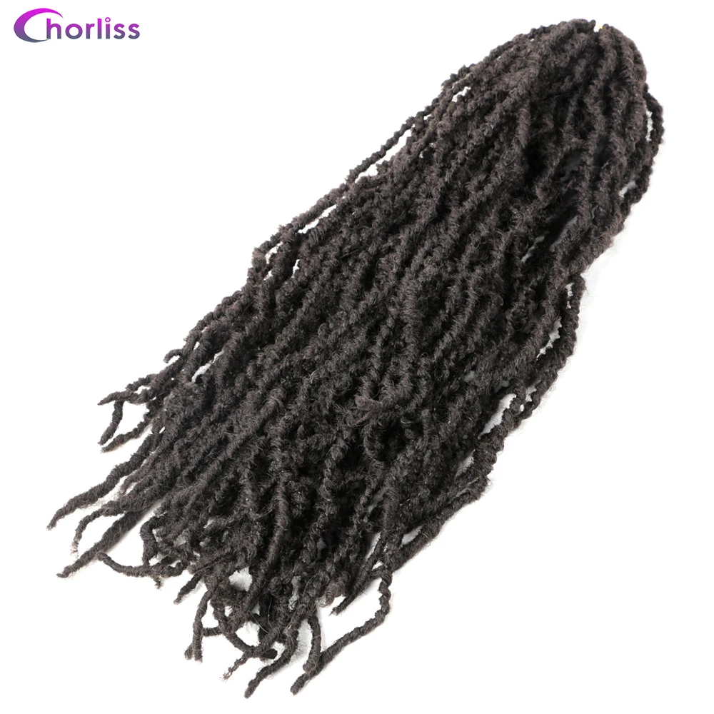 

Chorliss, 22'Goddess Faux Locs Curly синтетические волосы Расширенная Nu Мягкие накладки на крючках, косички, волосы накладные волосы на крючке, затененные, ...
