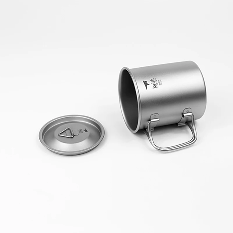 300ml Titanium Cup Folding Mug Office Coffer Drinkware Tea Cup Healthy Non-toxic Bacteriostatic Titanium Mug Ti3201