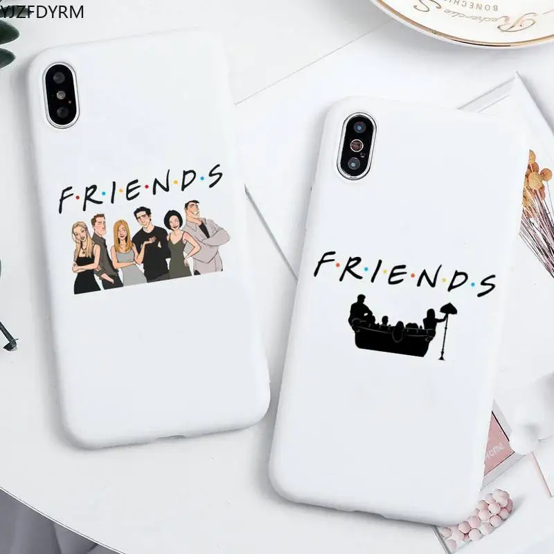 

Best Friends TV Show How You Doin Phone Case For iphone 13 12 11 Pro Max Mini XS 8 7 6 6S Plus X XR Candy white Silicone cover