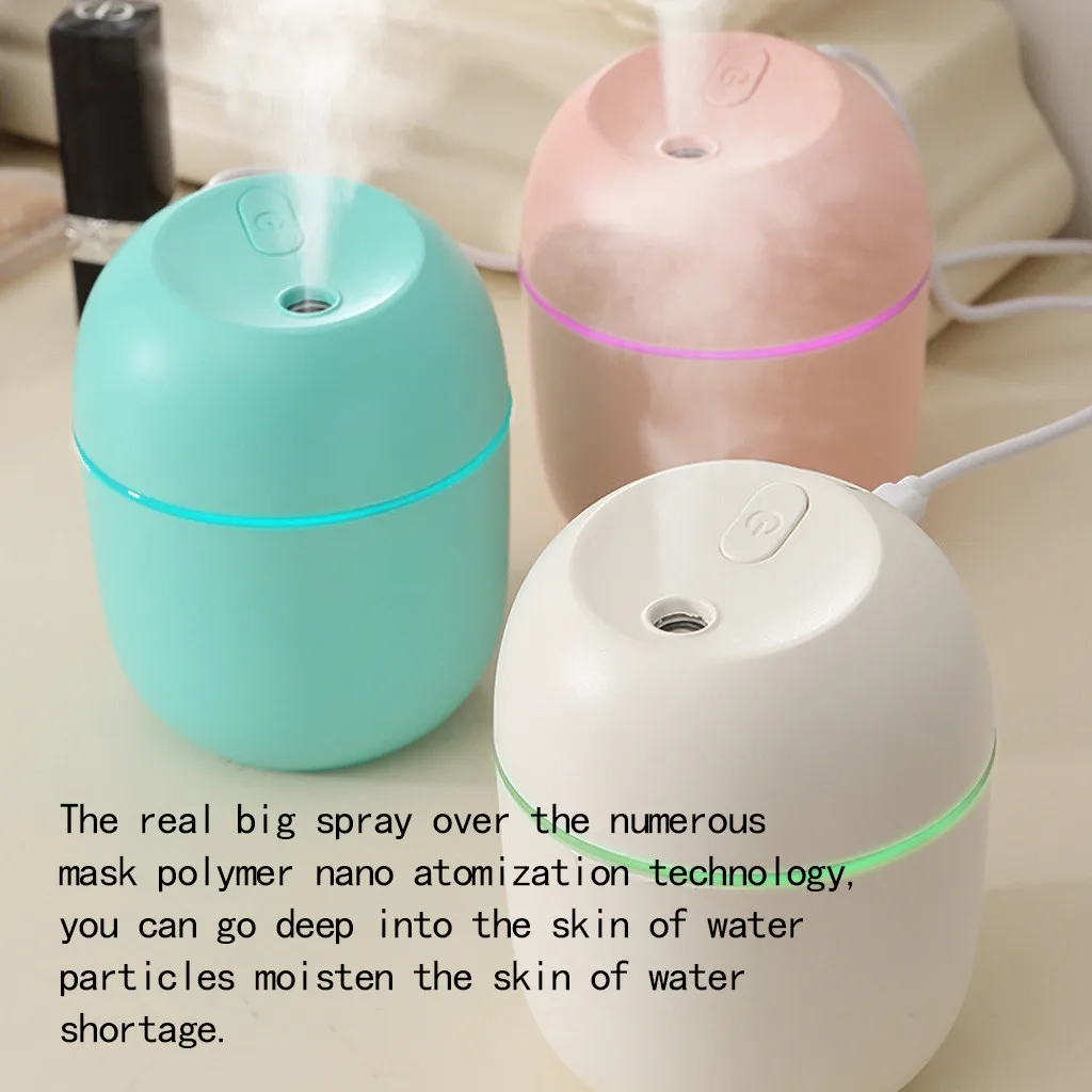 2021 Ultrasonic Mini Air Humidifier 200ML Aroma Essential Oil Diffuser for Home Car USB Fogger Mist Maker with LED Night Lamp | Дом и сад