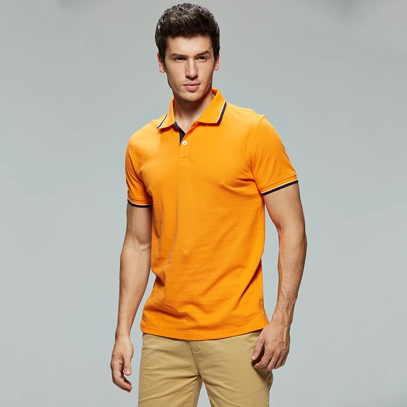 GLO-STORY Мужская Базовая Повседневная Трикотажная хлопковая рубашка поло 2020 с