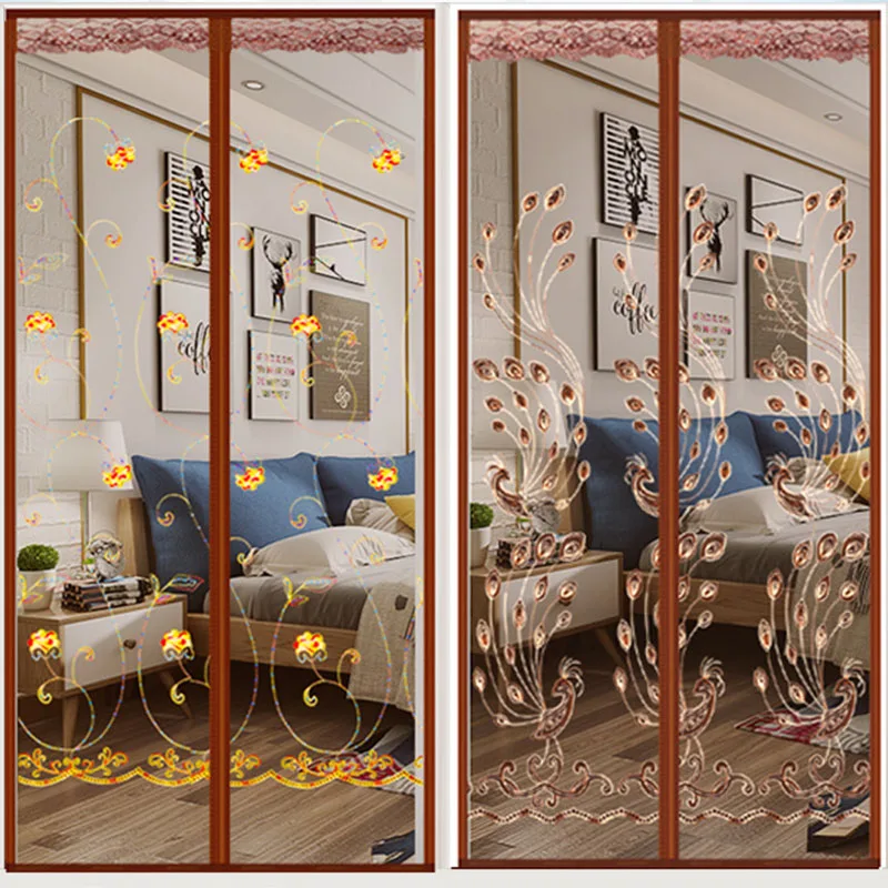 Вышивка противомоскитная занавес шифрование москитная сетка магнитная