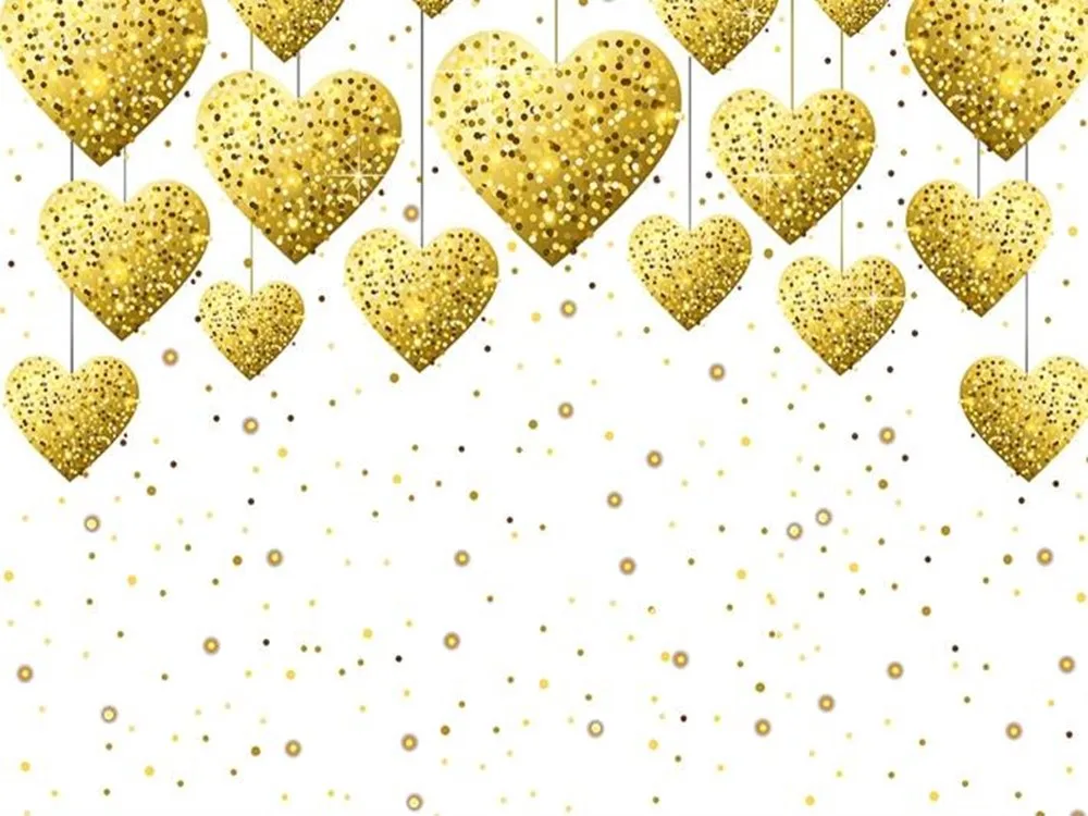 Пользовательские 3D блестящие большие фоновые обои milofi с сердцем | Обустройство