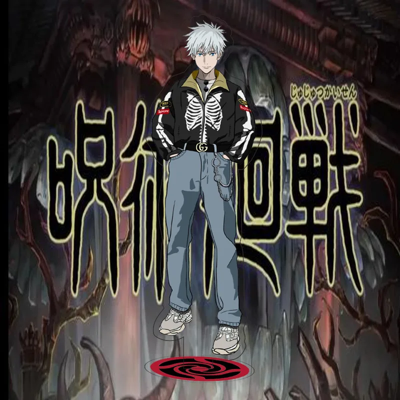 

New Hot Anime Jujutsu Kaisen Stand Card Computer Desktop Decoration Stand Card Birthday Gift Christmas Friend Stand Card Model