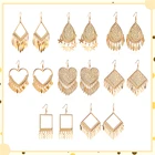 2020 новые серьги-гвоздики, модные серьги-гвоздики с кисточками, блестящие формы, золотые украшения, подарки, характерные серьги, женские серьги