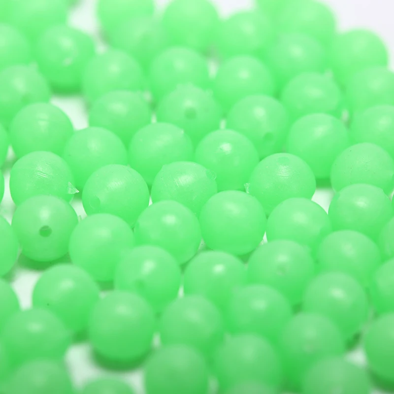 100 шт./лот Светящиеся в темноте Круглые бусины 5 мм рыболовные приманки плавающие