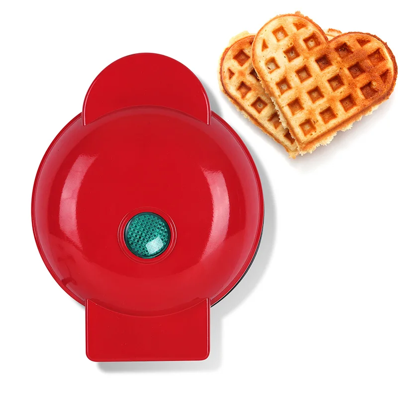 

220V 110V EU US Plug Mini Electric Waffles Maker Bubble Egg Cake Oven Breakfast Love Heart Shaped Waffle Maker