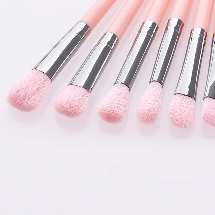 12 шт. набор кистей для макияжа глаз розовый и коричневый | Красота здоровье
