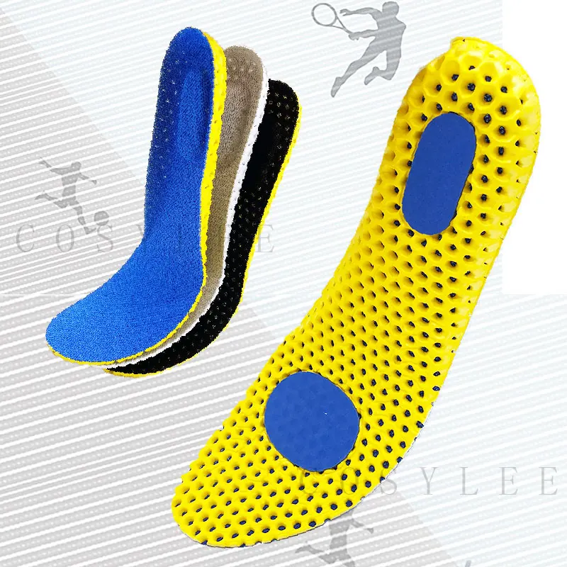 Sport Insoles For Shoes Sole Mesh Breathable Cushion Deodorant Running Insoles For Feet Man Women Orthotic Insoles Memory Foam