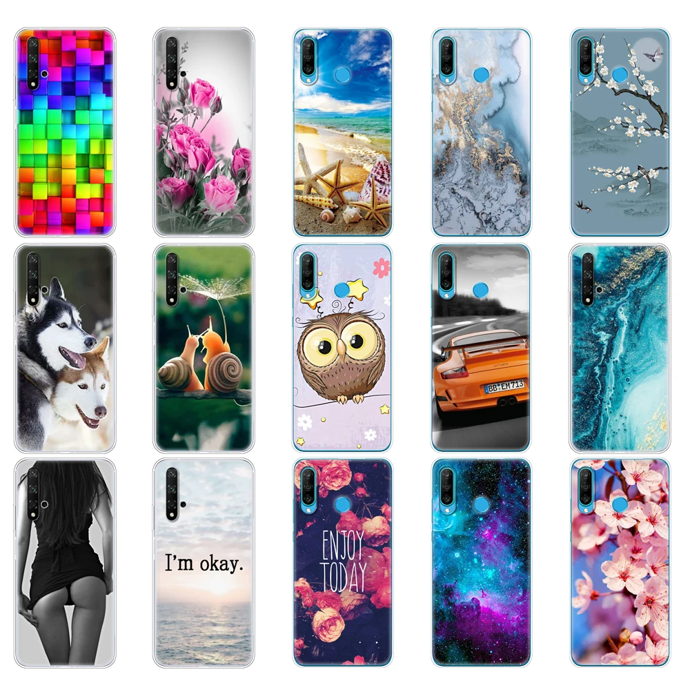 case for Honor 20 Case silicon Back Cover Phone Case For Huawei Honor 20 Pro Lite Honor20 YAL-L21 YAL-L41 Luxury Cartoon