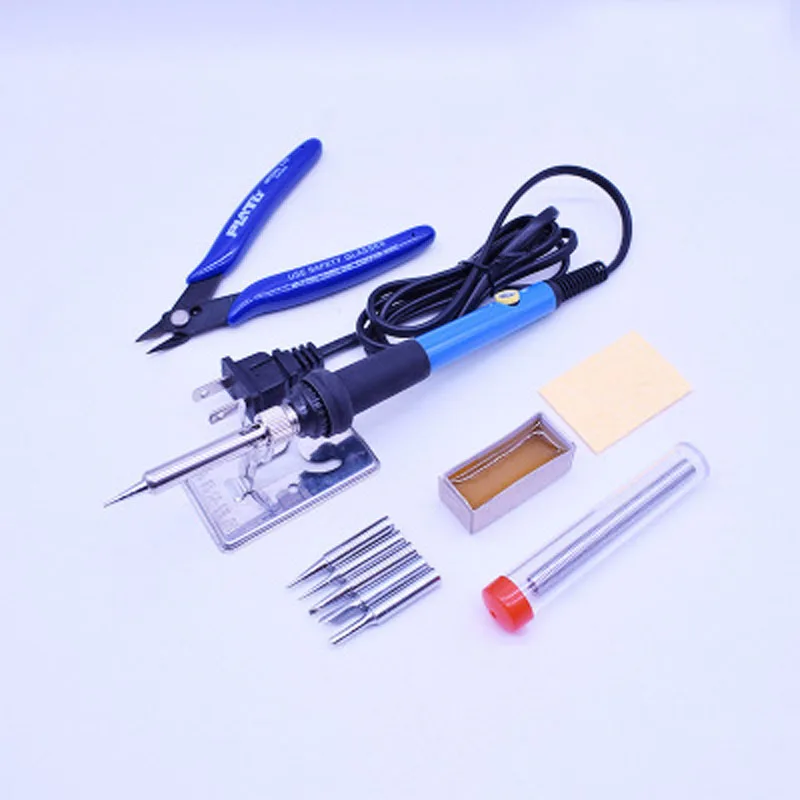 

60W electric soldering iron adjustable temperature 110V 220V electric soldering iron tip repair and repair tool kit