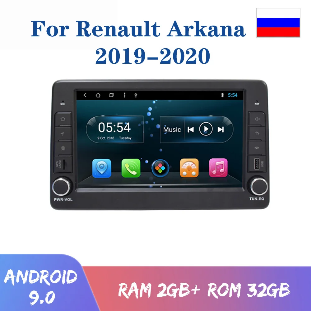 

1 Din Android 9.0 Car Radio Tape Recorder Stereo Receiver Head Unit For Renault Arkana 2019 2020 Support Original 360 Camera USB
