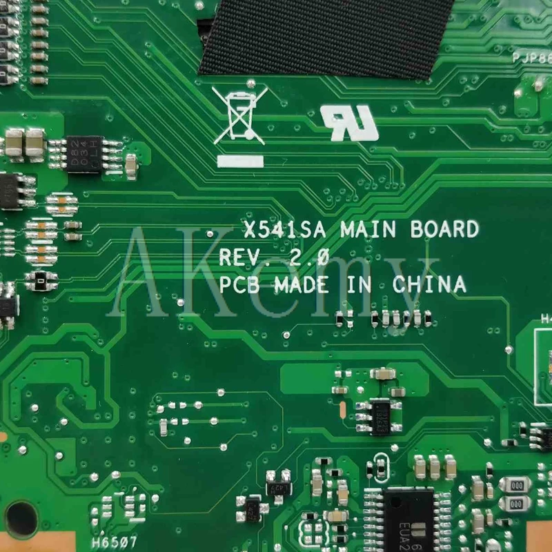 akemy x541sa mainboard for asus x541s x541sa laptop motherboard x541sa mainboard x541sa motherboard test ok n3060 cpu 8gb ram free global shipping