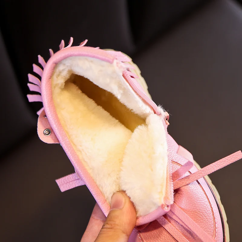 Ботинки для девочек коллекция 2019 года зимние ботинки детей ясельного возраста