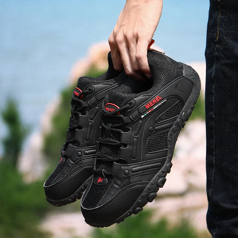 Уличные кроссовки обувь для кемпинга мужчин тактическая походная лета дышащая